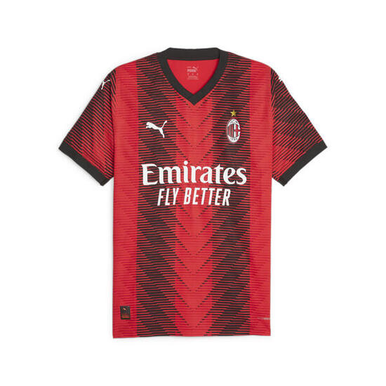 Maillot Authentic Home 23/24 AC Milan PUMA For All Time Red Black