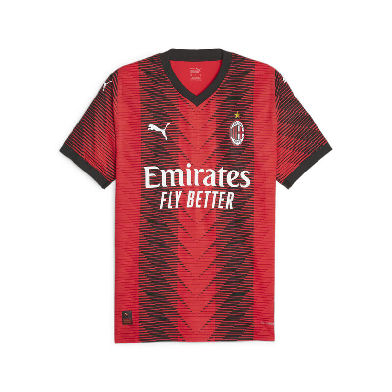 AC Milan 23/24 Authentic thuisshirt voor heren PUMA For All Time Red Black