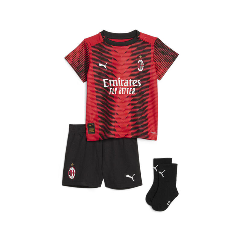 Completo Home A.C. Milan 23/24 da bimbi PUMA For All Time Red Black