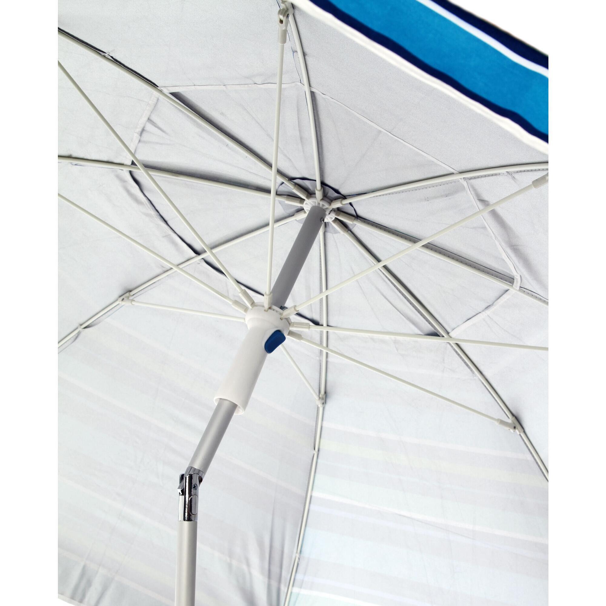 Sombrilla Pincho 180cm Aluminio UPF50+ Javea Azul 3/5