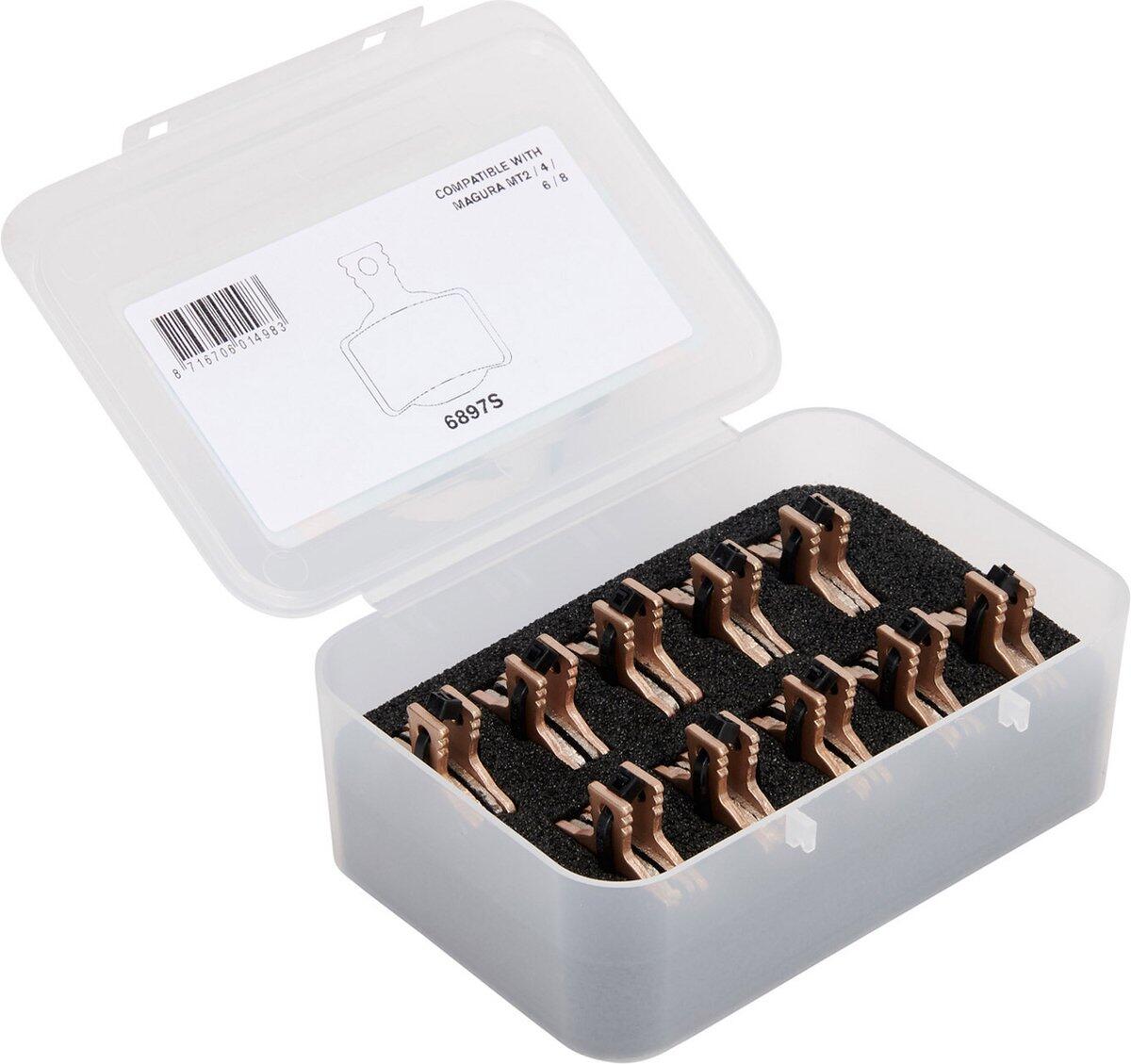 Paire de 10 plaquettes de frein vélo métaliques Elvedes Magura MT2, MT4, MT6, MT 3/3