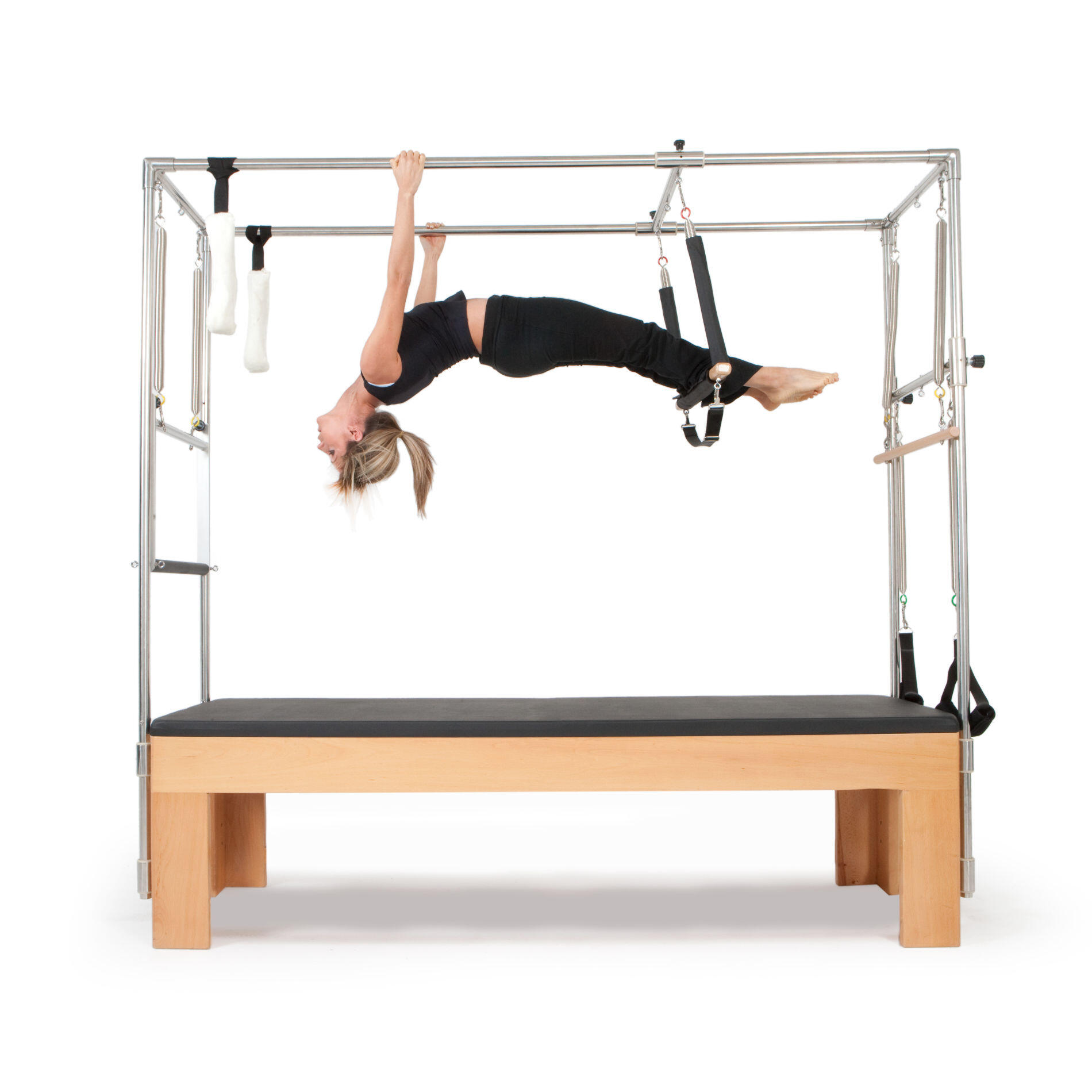 Cadillac de Pilates Elina Pilates de Madera Negro 4/4