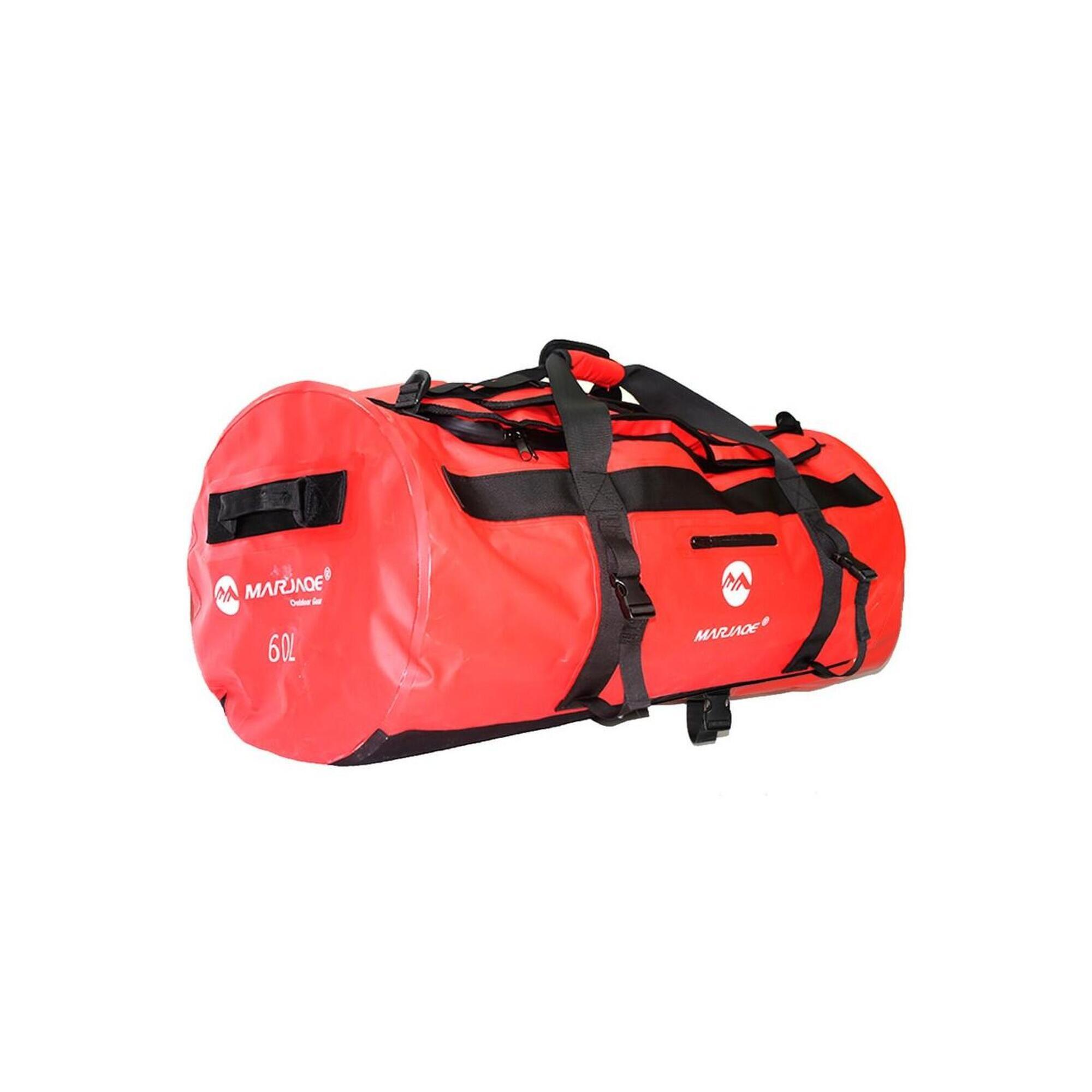Kol Outdoor - Sac De Voyage Et Sac À Dos Étanche Étanche 60l Nautique - Sac De Sport - Rouge - 60 L - Decathlon