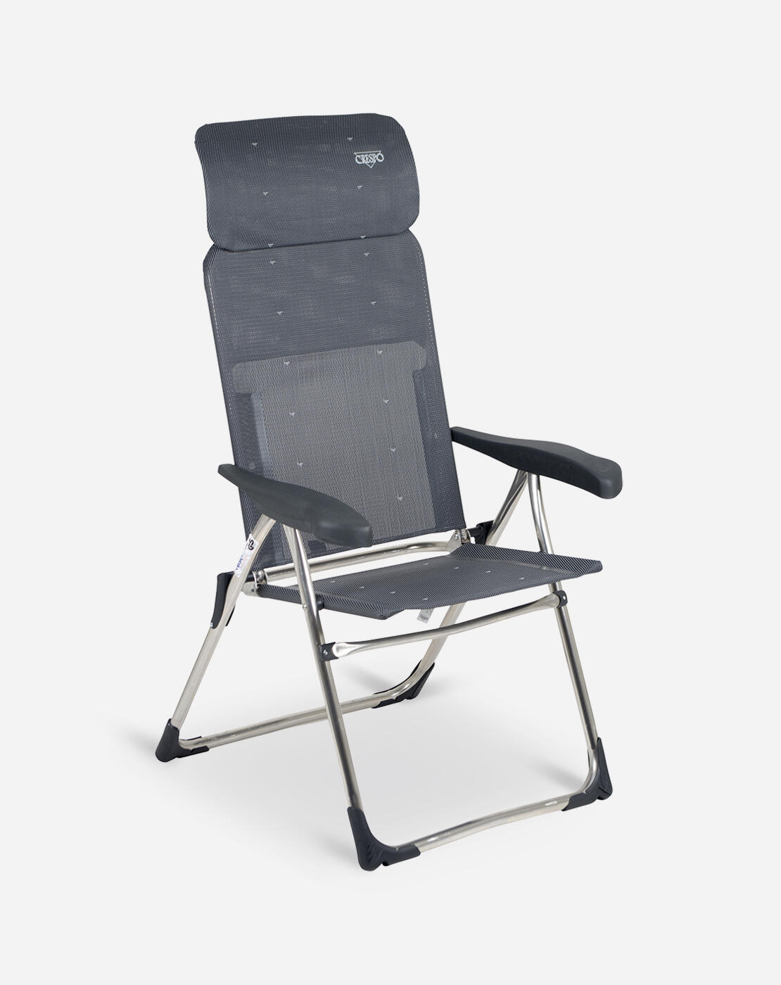 CRESPO Opklapbare fauteuil Crespo Compact extra plat aluminium