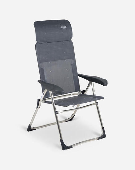 Fauteuil pliant CRESPO Compact – extra plat, aluminium