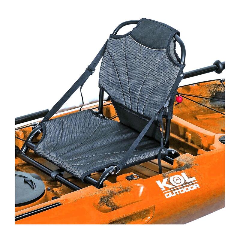 Kayak de pesca individual 310x85cm con silla aluminio y timón, kayak pesca