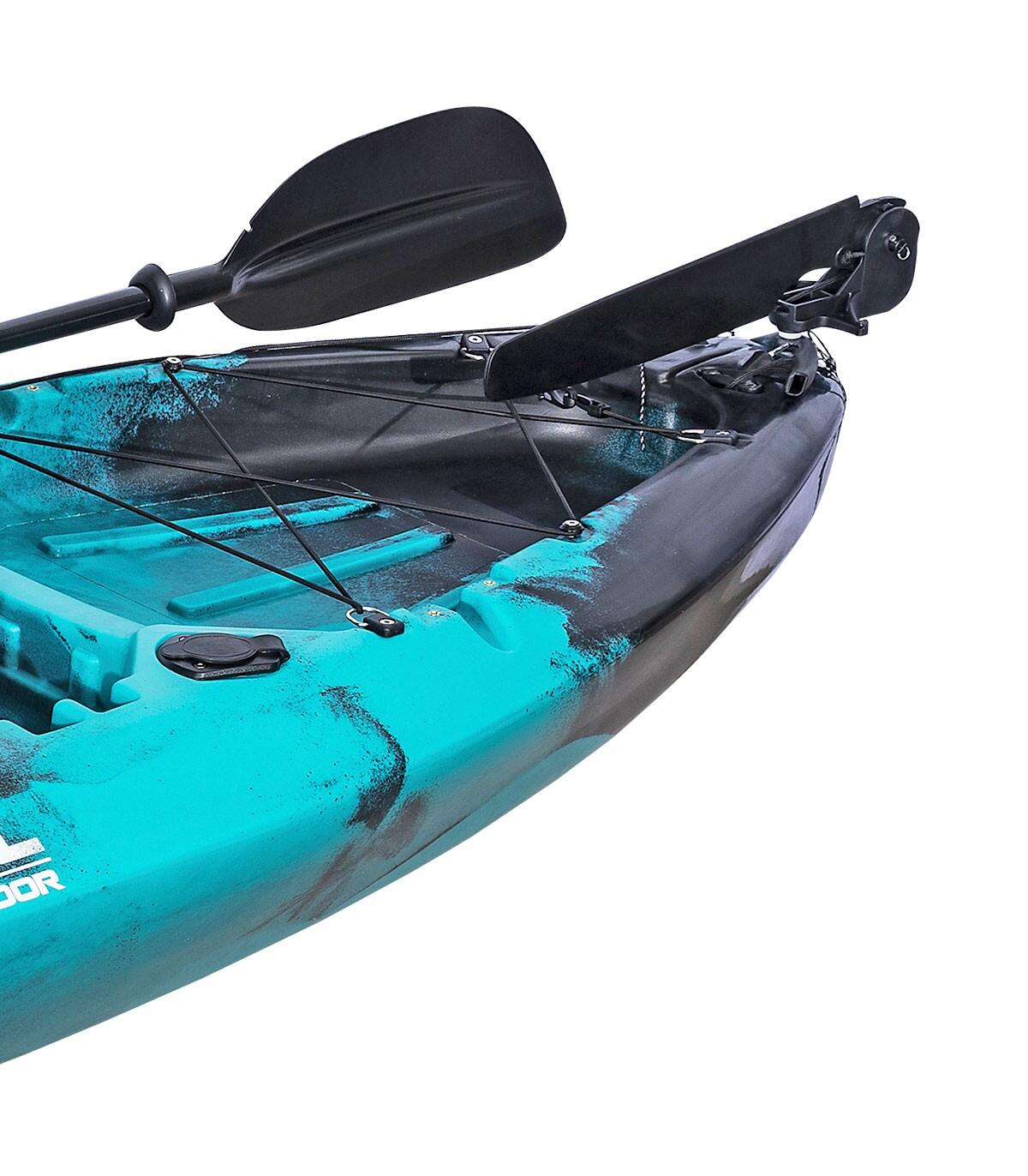 Kayak de pesca individual 310x85cm con silla aluminio y timón 5/7