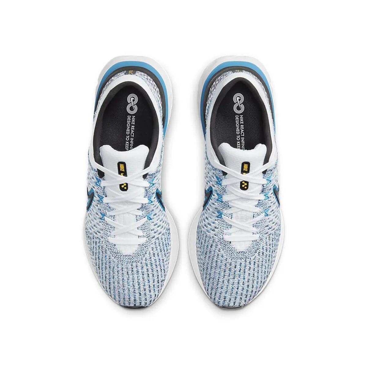 Chaussures de course Nike React Infinity Run Flyknit 3 Bleu/Blanc 3/3