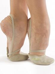 Demi-pointes de gymnastique rythmique pour enfants Dvillena Cuir fendu.