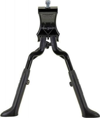 Fietsstandaard dubbel standaard 24-28 inch aluminium zwart