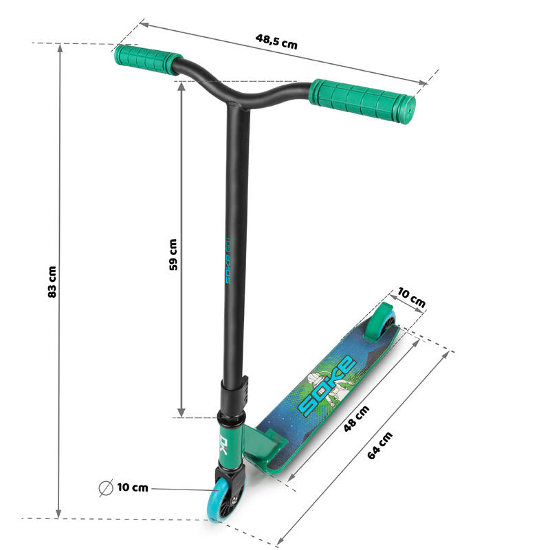 Patinete Freestyle niño Soke Go verde