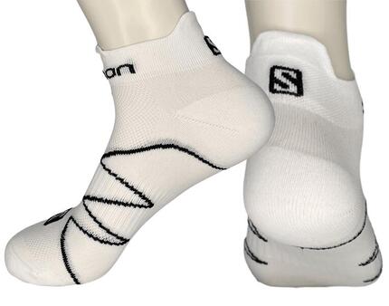 Sneaker Socken Salomon Größe 45 bis 47 Sonic 2 Pack Laufsocken Schwarz Weiß Dopp