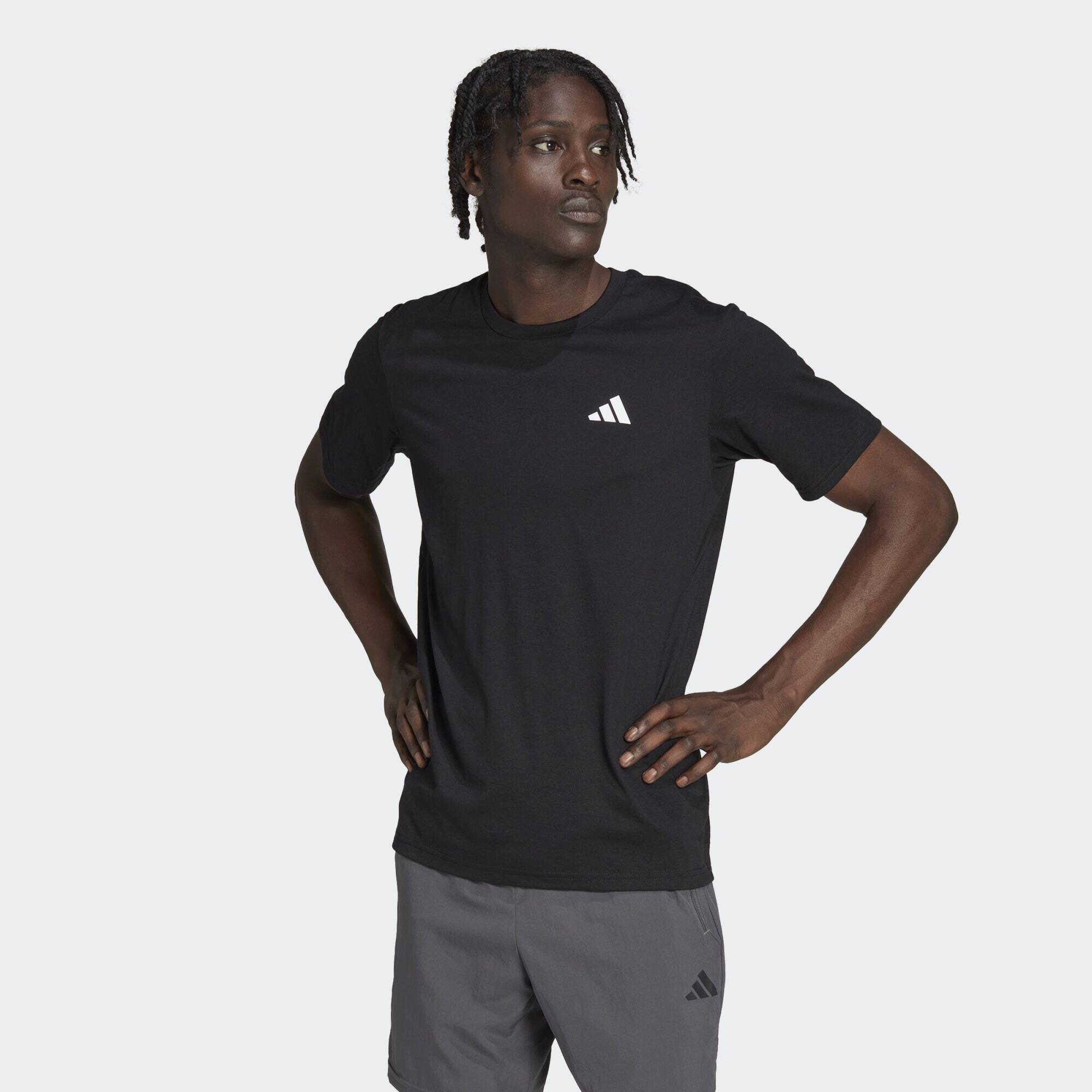 Adidas - T-shirt De Training Train Essentials Feelready - T-shirt Manches Courtes - Blanc|noir - S - Decathlon