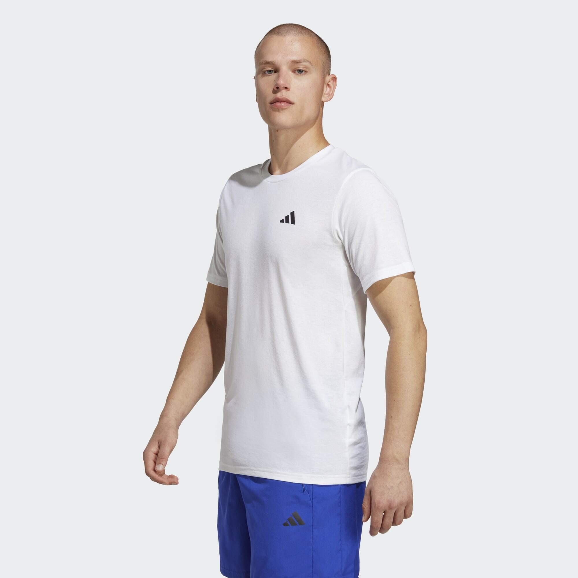 Adidas - T-shirt De Training Train Essentials Feelready - T-shirt Manches Courtes - Blanc|noir - 52 2xl - Decathlon