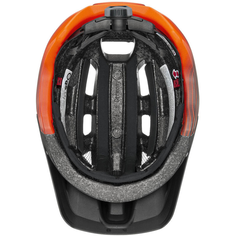 Kask rowerowy enduro Uvex Finale 2.0 Tocsen czarno - pomarańczowy matowy
