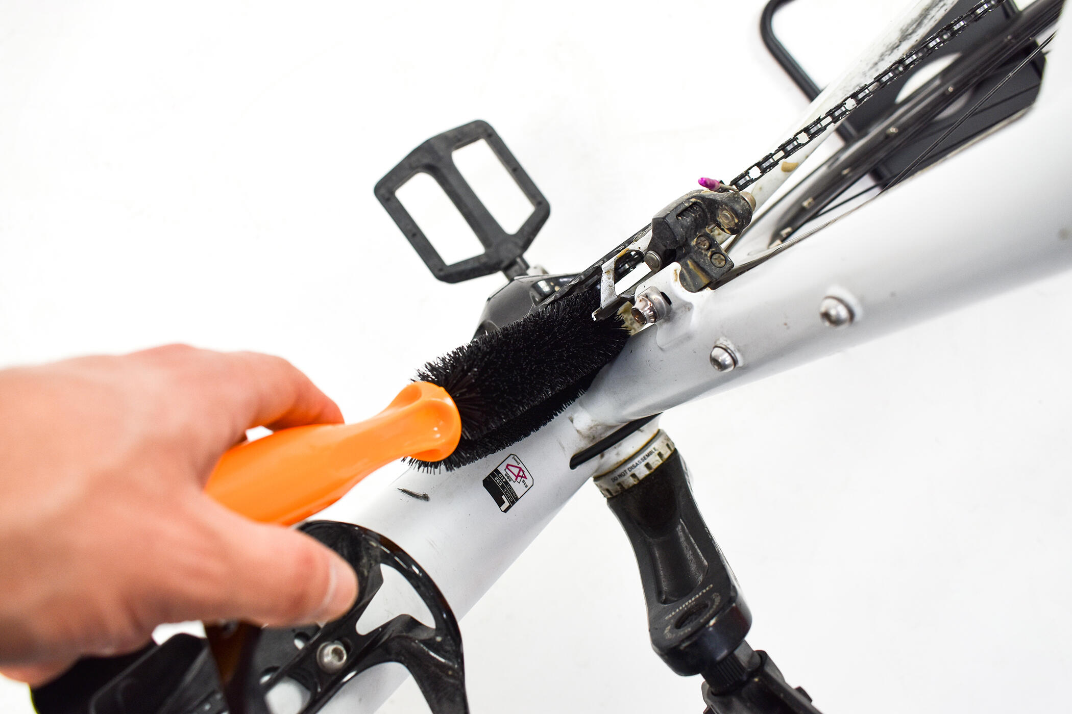 Set Spazzole Per Pulizia Bici - 3 Pezzi Con Setole In Nylon Per Catena, Pignoni, Cassetta E Raggi