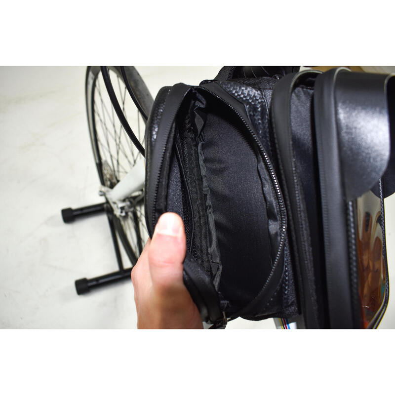 Bolsas para bicicleta com suporte para smartphone