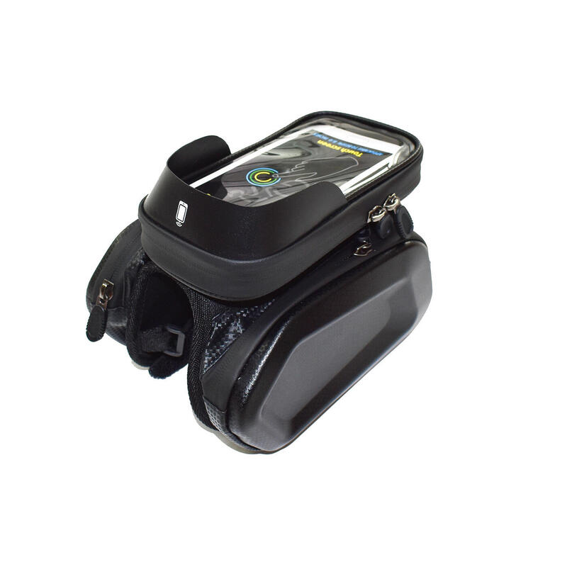 Bolsas para bicicleta com suporte para smartphone