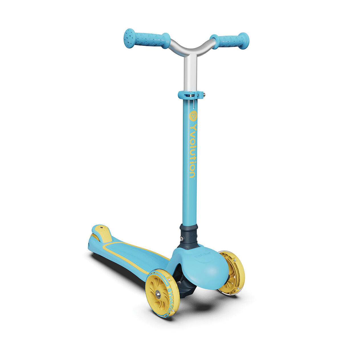 Monopattino multifunzione 2 in 1, bambino/bambina, Yglider,  azzurro-giallo 2/3