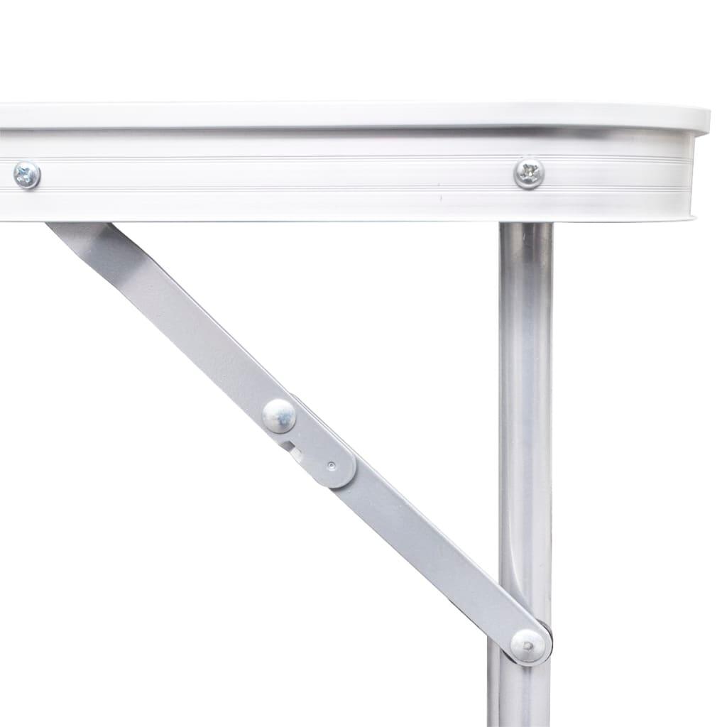 Mesita plegable para camping con estructura de metal, 80 x 60 cm 5/5