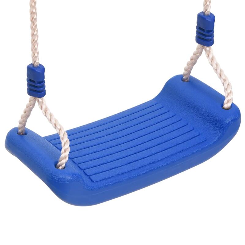Assento de baloiço com escada de corda polietileno azul