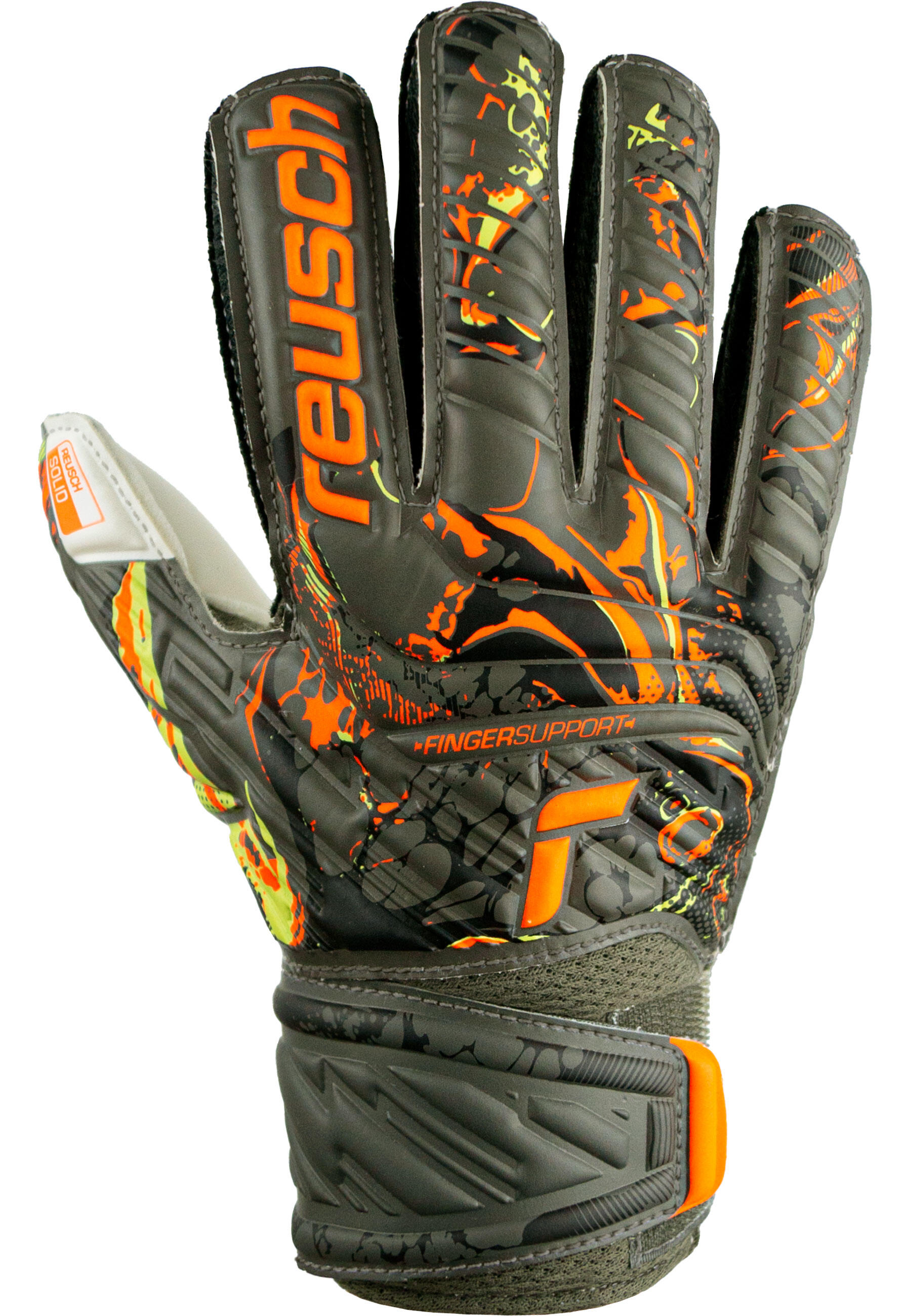 Dziecięce rękawice bramkarskie Reusch Attrakt Solid Finger Support 4/7