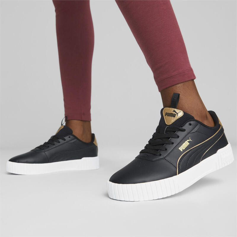 Carina 2.0 Pop Up Metallics sneakers voor dames PUMA Black Gold White