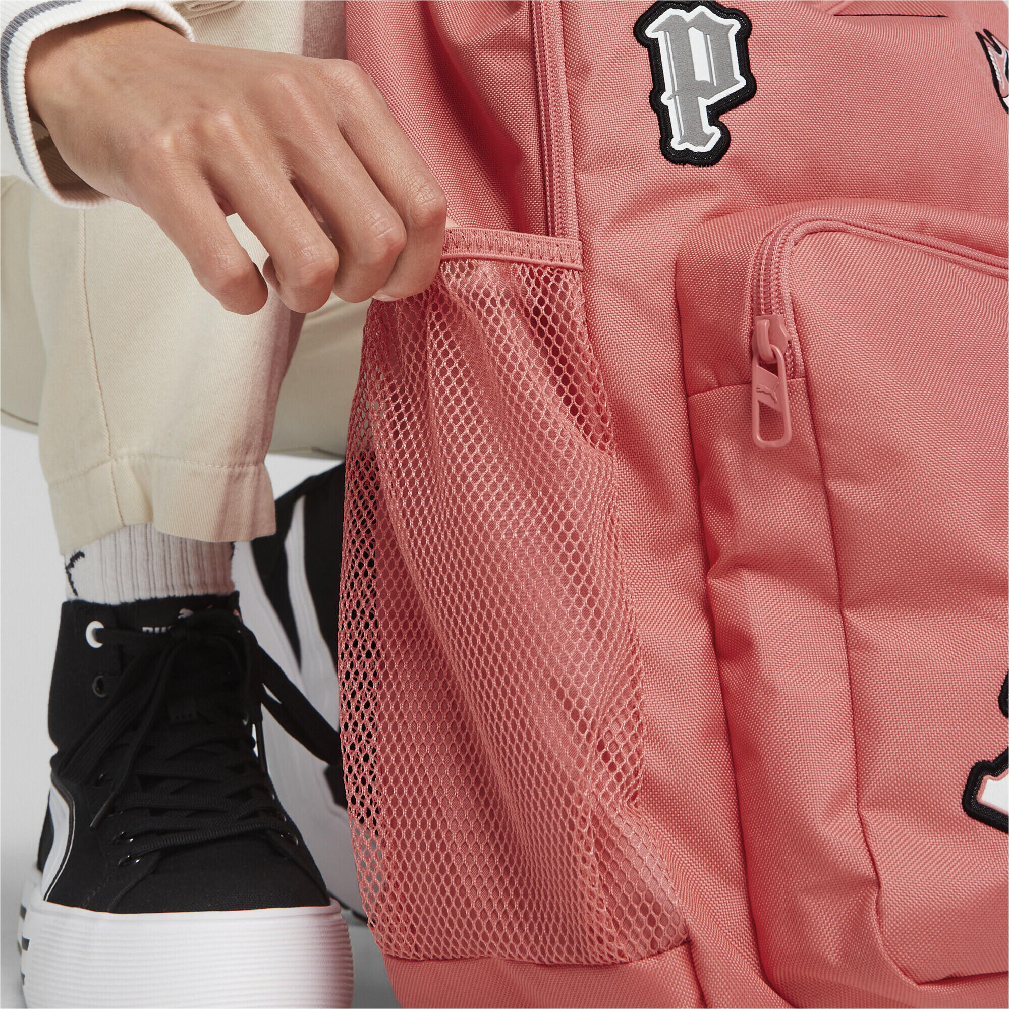Rucksack, Patch, 25L Damen und Herren Pink 3/5
