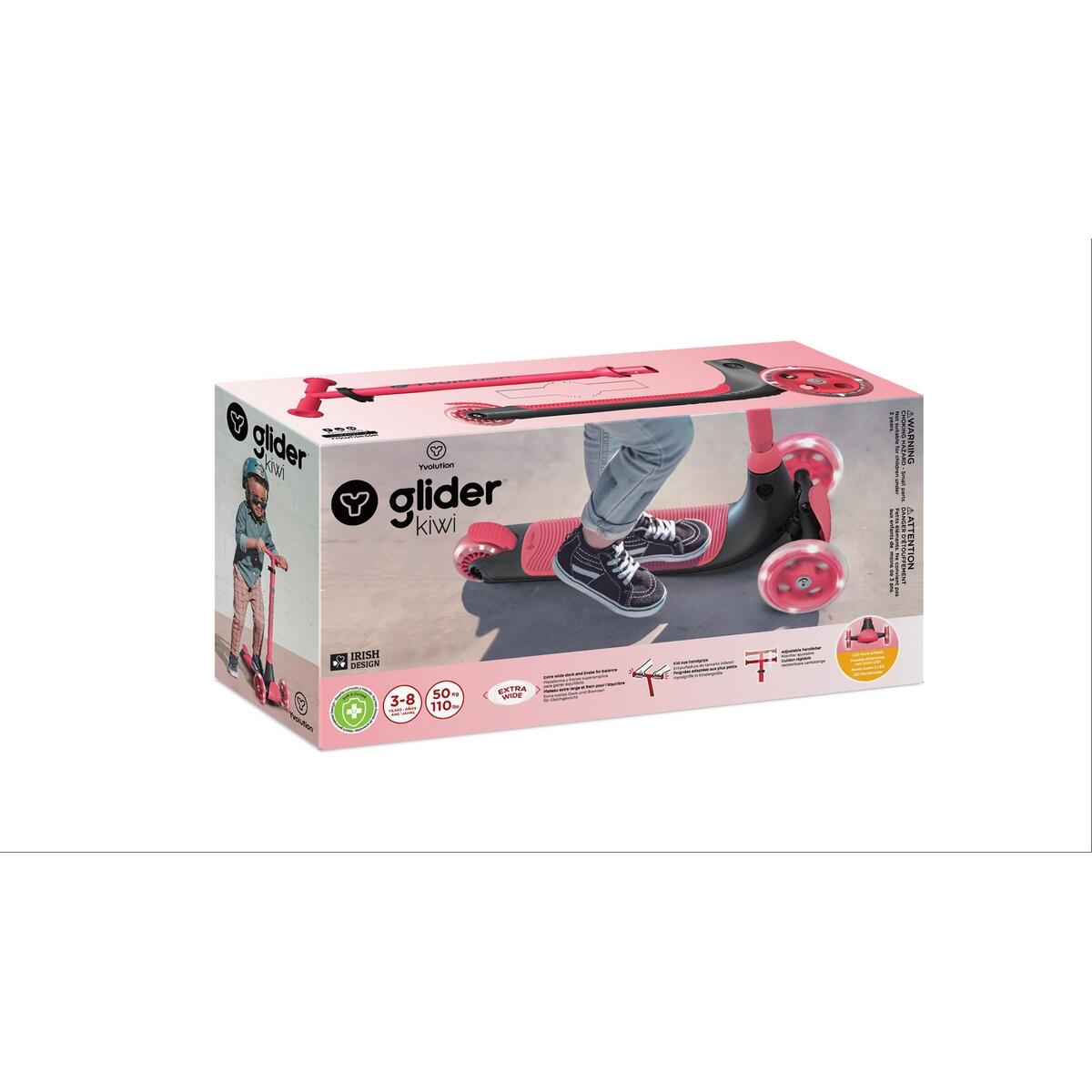 Monopattino, bambino/bambina, Yglider KIWI, rosa 2/3