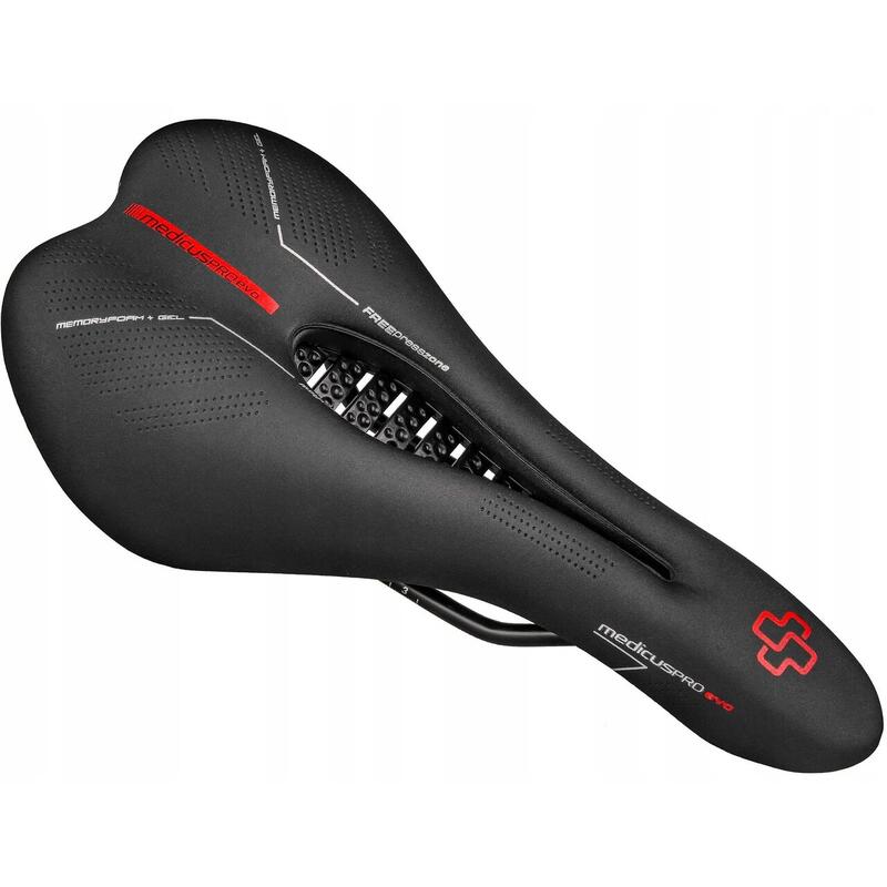 Sa bicicleta Memory Foam si Gel, Medicus Pro Evo 7.0 MTB, negru, 27.5 x 13.5 cm