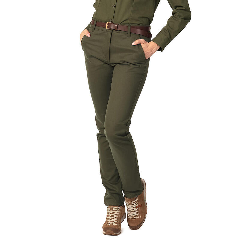Spodnie outdoorowe damskie myśliwskie Tagart Tina Khaki elastyczne