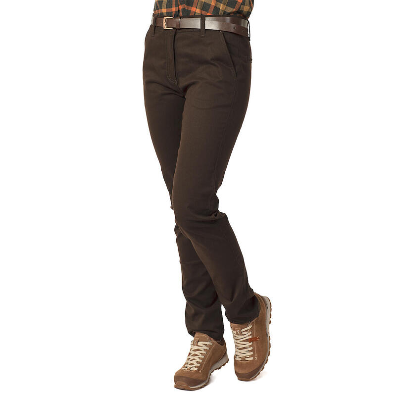 Spodnie outdoorowe damskie myśliwskie Tagart Tina Brown elastyczne