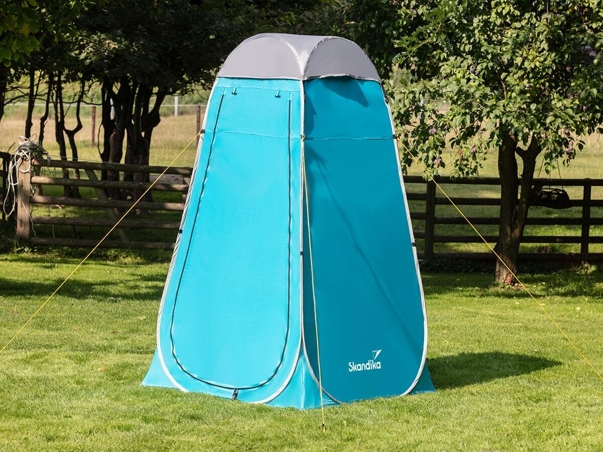 Douche tent voor camping - 210 cm hoog - met raam 2/7