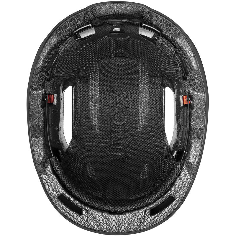 Kask rowerowy miejski Uvex urban planet LED czarny matowy