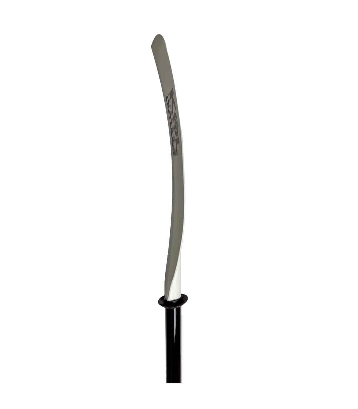 Pagaie Kayak 2 Parties Télescopique Fibre/Nylon 210-220 cm Noir/Blanc 3/4