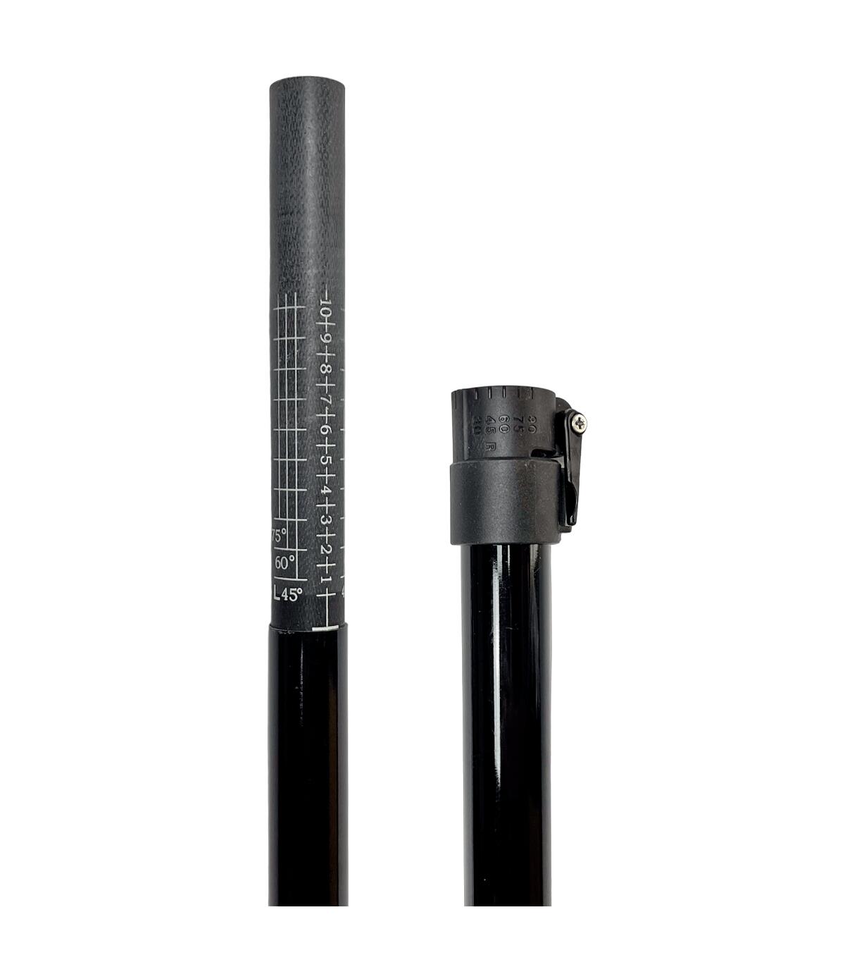 Pagaie Kayak 2 Parties Télescopique Fibre/Nylon 210-220 cm Noir/Blanc 2/4