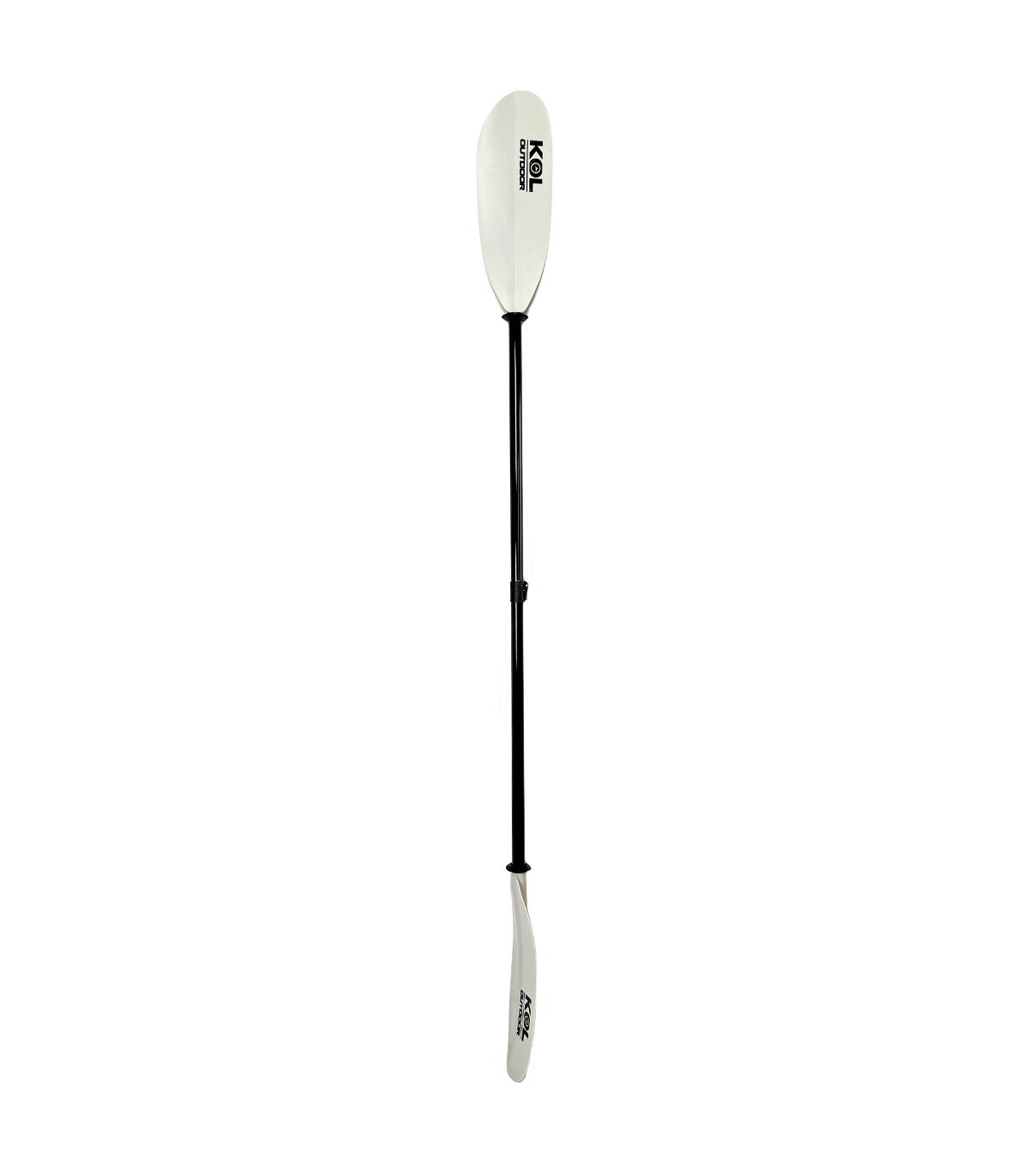 Pagaie Kayak 2 Parties Télescopique Fibre/Nylon 210-220 cm Noir/Blanc 4/4