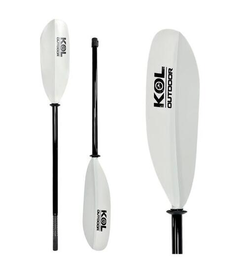 Pagaie télescopique 2 pièces fibre de verre + nylon 210-220cm