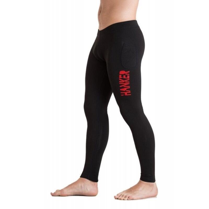 Leggings de Compressão de Corrida Guru Black Line Hanker