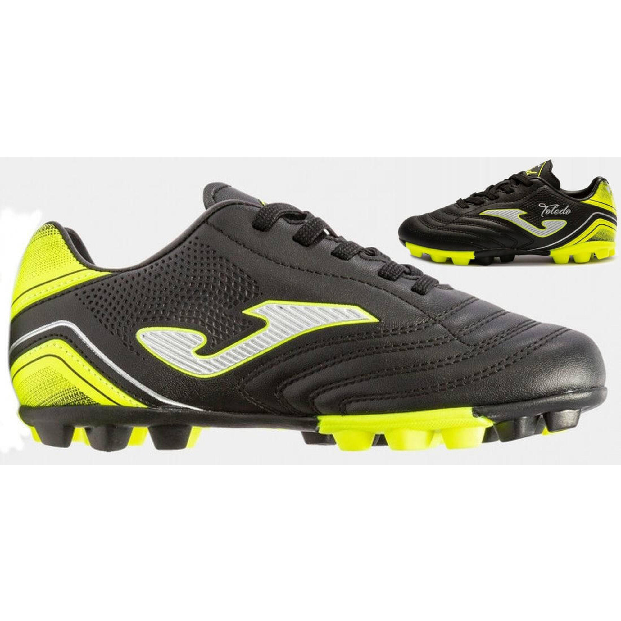 Joma - Bottes De Foot Enfants Joma Toledo 2201 Hg Noir - Chaussures De Football - Noir - 35 - Decathlon