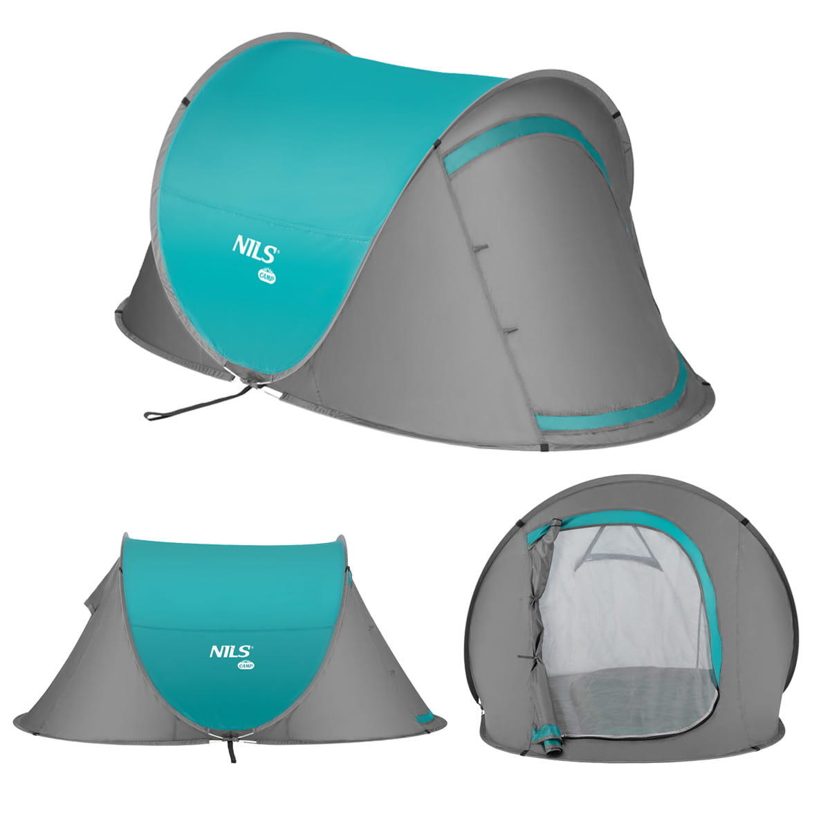 NILS CAMP Selbstfaltbares Campingzelt Nils Camp NC3743