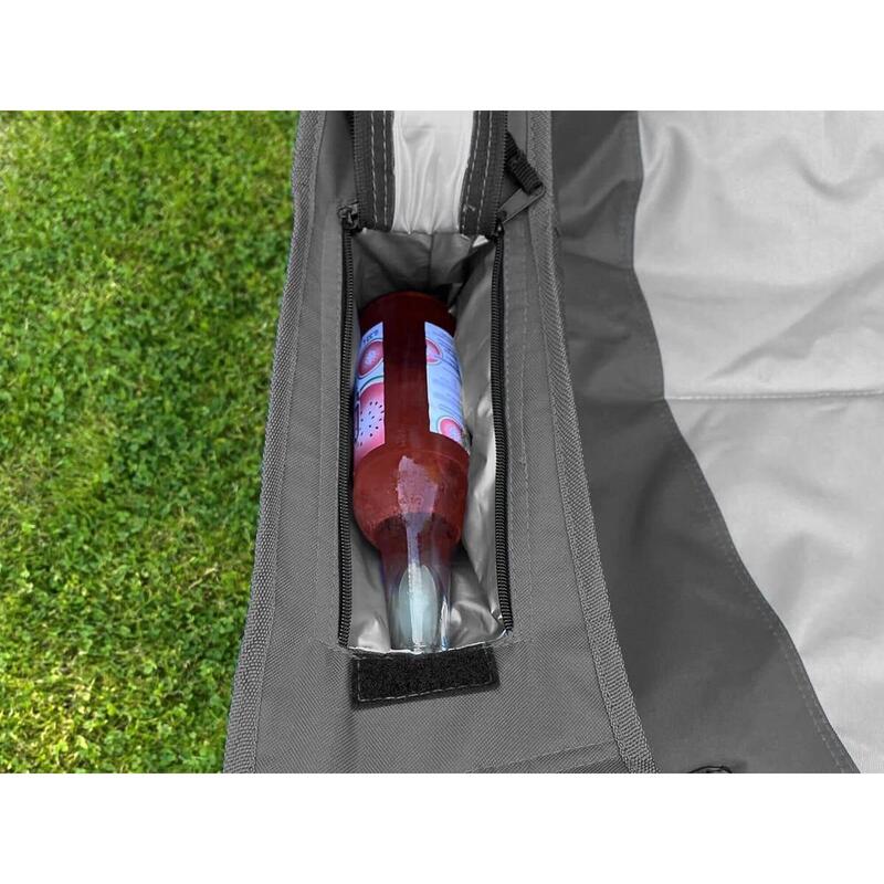 Chaise pliante camping Relax Comfort - Max 160 kg - Sac transport - Vert
