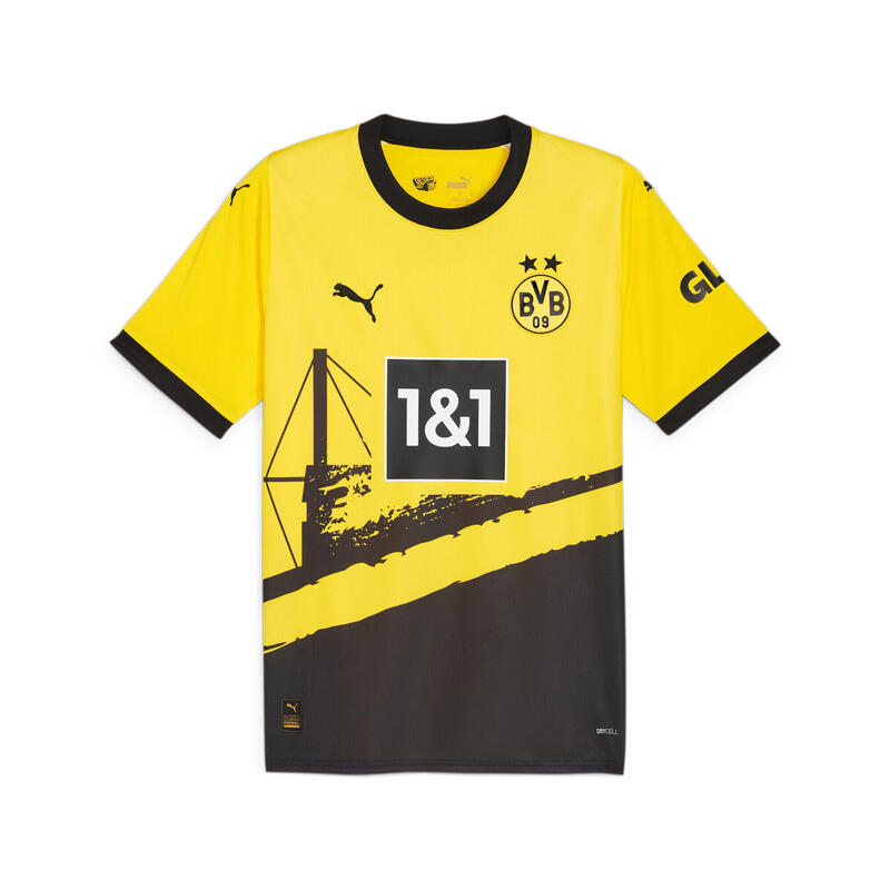 Maglia gara Home Borussia Dortmund 23/24 da uomo PUMA Cyber Yellow Black