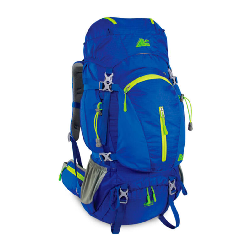 Mochila de trekking unissex de 45 litros + 10 litros extra Marsupio Giove azul