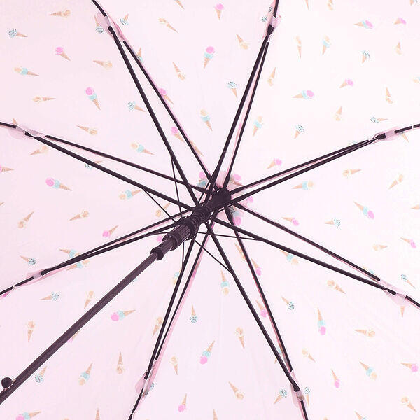 Ice Cream Pattern UV Protection Long Umbrella - Pink