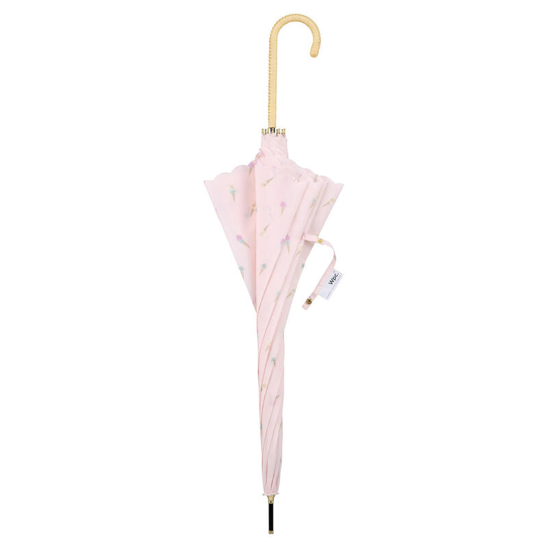 Ice Cream Pattern UV Protection Long Umbrella - Pink