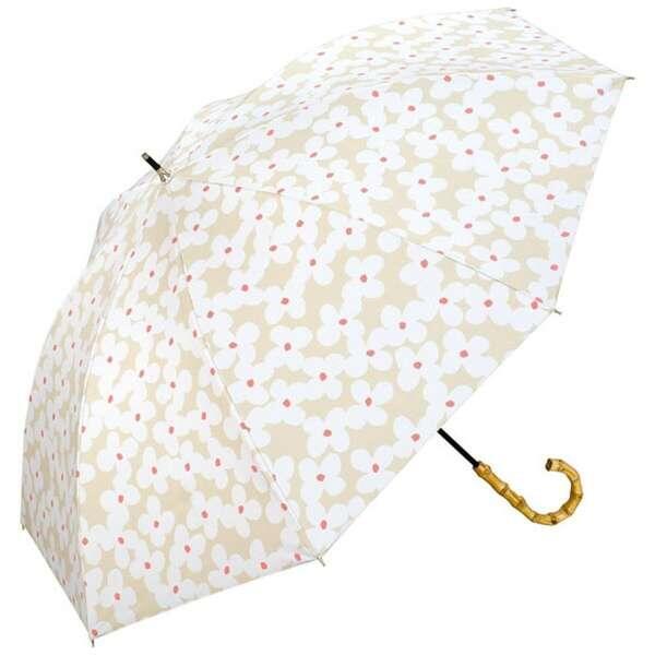 PPAL PATTERNS PRINT Long Umbrella - White Flower