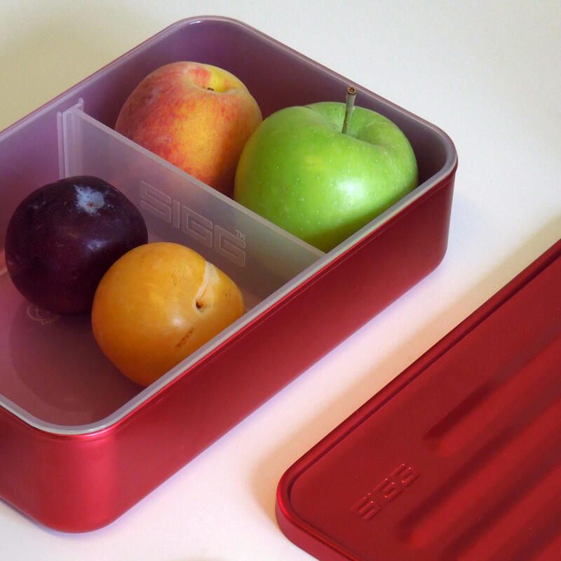 SIGG Lunch Box Metal Rot Plus 0.8L, BPA-frei, Leicht, Spülmaschinenfest 2/6