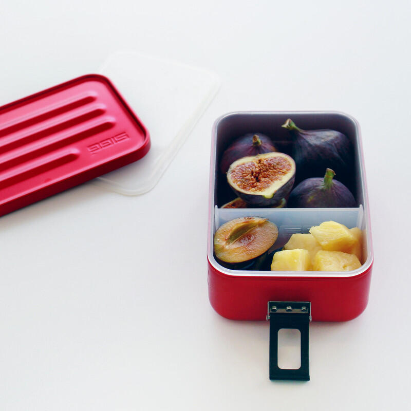 SIGG Lunch Box Metal Rot Plus 0.8L, BPA-frei, Leicht, Spülmaschinenfest 5/6