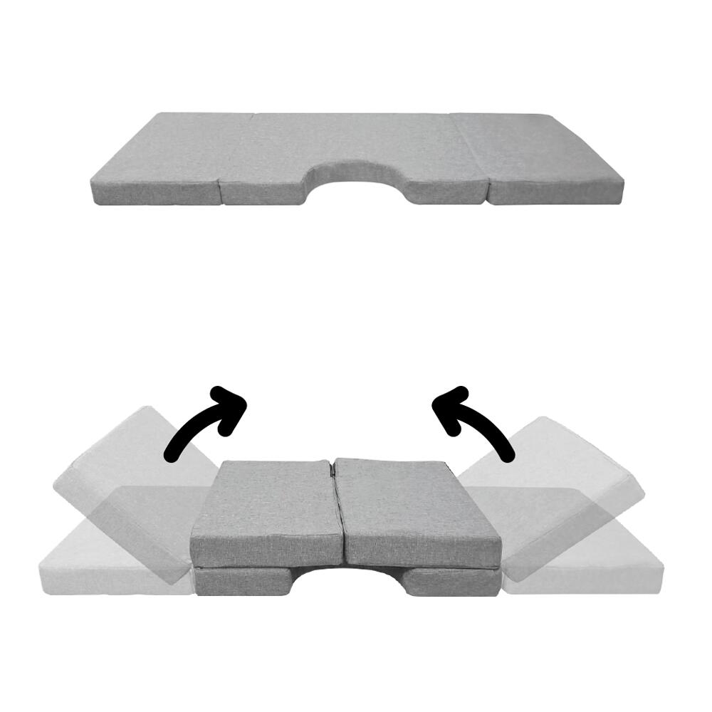 Cama de campismo frontal com Colchão dobrável para campismo Mercedes Vito W638 2/4